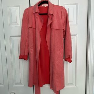 Pink cardigan sweater size small — never worn